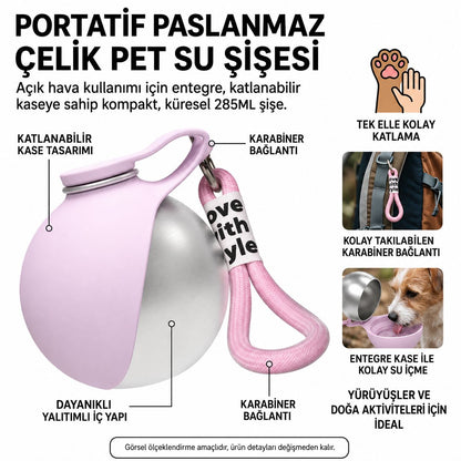 Aquaflow Köpek Su Şişesi Ve Kabı