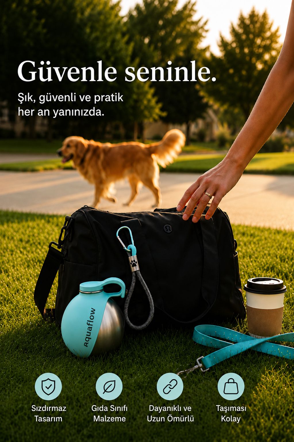Aquaflow Köpek Su Şişesi Ve Kabı
